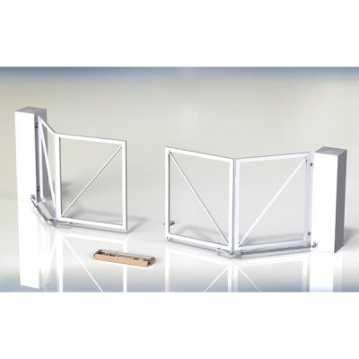 Cais Brána křídlová skládací set TWIN-DRIVE-6.0 - set pro výrobu skládací 2-křídlové brány, průjezd maximálně do 6 m Barva: zinek galvanický, – Sleviste.cz