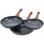 Kinghoff Sada tří pánví Granit Wood 20 24 28 cm – Hledejceny.cz