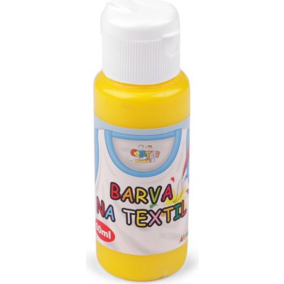 barva na textil 60 ml barva 2 žlutá – Zboží Dáma