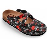 FORcare obuv zdravotní101059 černá potisk láska – Zboží Dáma FORcare obuv zdravotní101059 černá potisk láska – Zboží Dáma