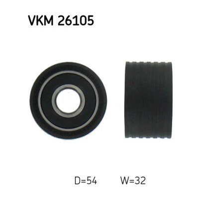 SKF vratná/vodicí kladka, ozubený řemen VKM 26105 – Zboží Mobilmania