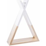 Atmosphera Créateur d'intérieur Dekorativní police polička růžová polička skříňka na zeď regál tepee dřevo růžová barva 30 x 10 x 39 cm