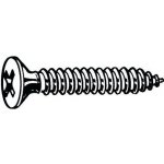 Manutan Samořezný šroub se zápustnou hlavou s křížovou drážkou Phillips DIN 7982 C-H Ocel Pozinkované ST3,9X16MM – Hledejceny.cz