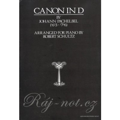 Canon in D by J.Pachelbel pokročilý klavír – Hledejceny.cz