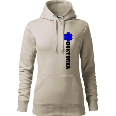 Hvězda života doktorka mikina dámská Cape s kapucí Ledově šedá – Hledejceny.cz