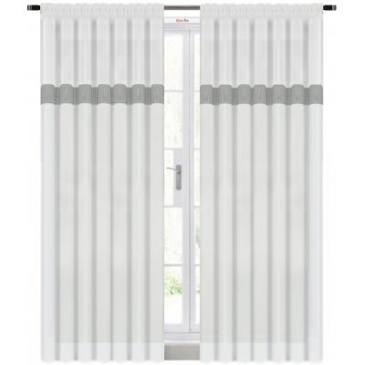 BytoTex Dekorační voálová záclona s řasící páskou Nani, 145x250 cm – Hledejceny.cz