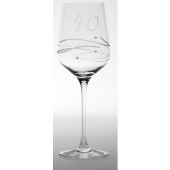 Dartington Crystal Sklenice jubilejní na víno Swarovski 40 let 450ml
