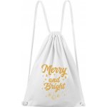 Dobrý triko bavlněný batoh Merry and bright Bílá – Hledejceny.cz