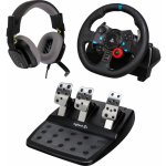 Logitech G29 Wheel+A10 PS4 Headset White 991-000486 – Hledejceny.cz