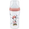 Láhev a nápitka Nuk Perfect Match Minnie kojenecká láhev Mouse s teplotou Control červená 260 ml