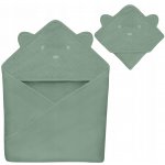Lionelo Dětská osuška s kapucí MUSLIN HOODED TOWEL Green Forest LN0282 – Hledejceny.cz