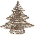 MFP Paper 8885931 stromeček ratan zlatý vánoční 30cm R3835 – Hledejceny.cz