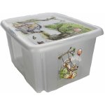 OKT Plastový box Medvídek Pú 45 l s víkem 55,5 x 40 x 30 cm průhledná – Zboží Mobilmania