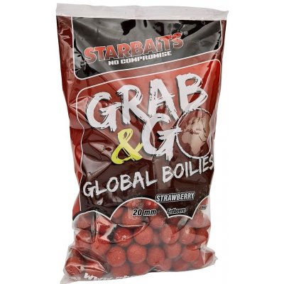 Starbaits Grab & Go Global Boilies 2,5kg 20mm Strawberry jam