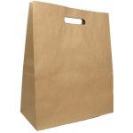 ECOFOL Papírová taška s průhmatem 320x160x390 mm hnědá bal/25 ks – Zboží Mobilmania