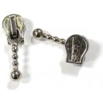 Jezdec no.5 na kovové zipy 6mm - více variant var.: 09 stříbrný kuličky – Hledejceny.cz