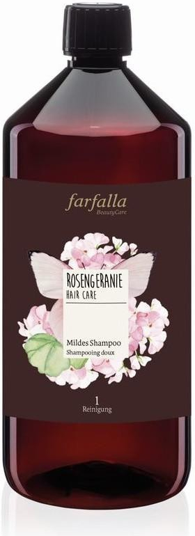 Farfalla Rosengeranie Mildes Shampoo s vůní pelargonie 1000 ml