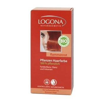 Logona Rastlinná barva na vlasy Flame Red 100 g