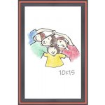 Rámeček na fotku plastový červený pruh 10 x 15 cm – Zboží Živě