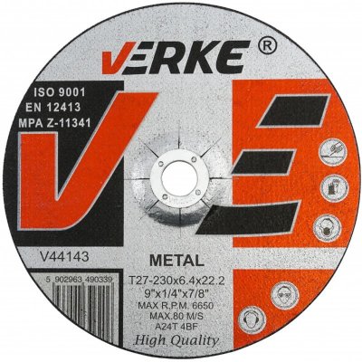 Verke Brusný kotouč 230 x 6,4 x 22,2mm V44143 – Zboží Mobilmania