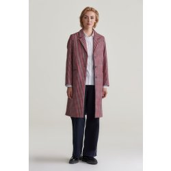 Gant Pattern Classic Tailored Wool Coat červený