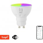 Immax NEO SMART žárovka LED GU10 6W RGB+CCT barevná a bílá, stmívatelná, Wi-Fi, TUYA – Zbozi.Blesk.cz