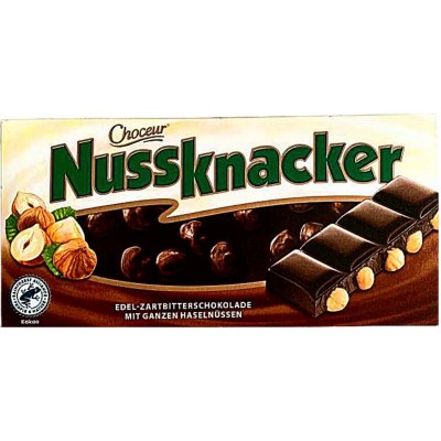 Choceur Nussknacker hořká čokoláda s lískovými ořechy 100 g