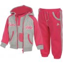 Lonsdale 3 Piece Baby jogger suit Hot pink Ltpink