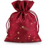 Prima-obchod Vánoční dárkový pytlík hvězdy 13x18 cm, barva 2 červená – Hledejceny.cz