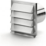 Naber E-Jal flow 150 X - venkovní mřížka se zpětnou klapkou nerez – Hledejceny.cz