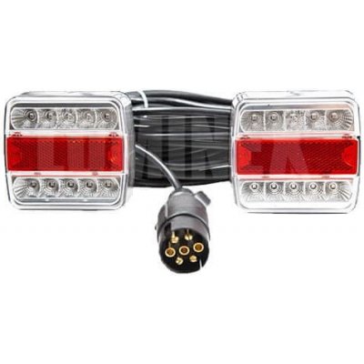 Simex Světlo zadní 3-komorové magnetické - brzdové, obrysové, směrové, osvětlení SPZ, LED, 12V, 12m kabel | Zboží Auto