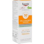 Eucerin Oil Control ochranný krémový gel na opalování na obličej SPF50+ světlý 50 ml – Zboží Dáma