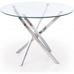 Rauman Jídelní stůl Raymond, čirá / stříbrná – Hledejceny.cz