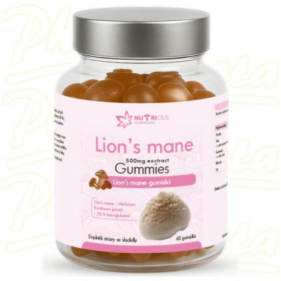 Nutricius Lions mane 500 mg gummies 60 ks – Hledejceny.cz