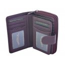 Dámská kožená peněženka Nivasaža N120-PIC-V vínová