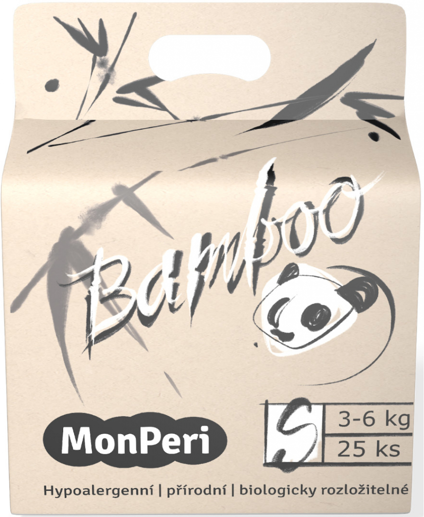 MonPeri Bamboo S 3-6 kg EKO 2 25 ks