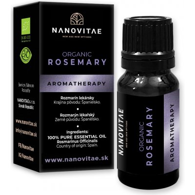 Nanovitae Rozmarín esenciální olej Organic quality 10 ml – Hledejceny.cz