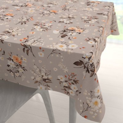 Biante bavlna čtvercový ubrus Sandra SA-739 Růže a konvalinky na béžovošedém 70x70 cm – Hledejceny.cz
