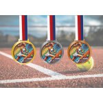 Akrylátová medaile Tenis Zlatá – Zboží Dáma