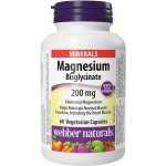 Webber Naturals Magnesium Bisglycinate 200 mg 60 kapslí – Hledejceny.cz
