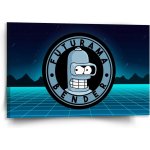 Sablio Obraz Futurama Bender Čtvrtá dimenze - 120x80 cm – Hledejceny.cz