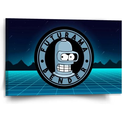 Sablio Obraz Futurama Bender Čtvrtá dimenze - 120x80 cm – Hledejceny.cz