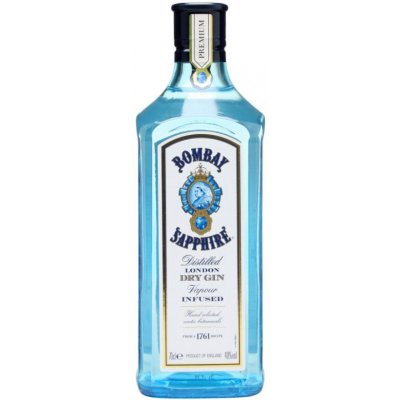 Bombay Sapphire gin 1L 40% (holá láhev)