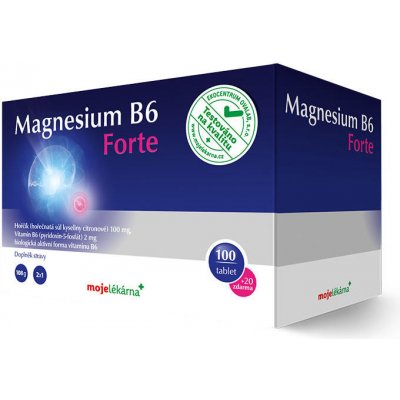 Moje lékárna Magnesium B6 Forte 100+20 tablet