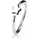 Šperky4U piercing do nosu ucha kruh s hvězdou N0053-ST – Zbozi.Blesk.cz
