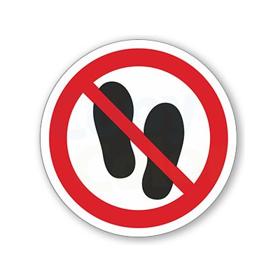 Nešlapat, nevstupovat - Samolepka – Sleviste.cz