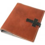 Obal na knihu kožený klasik měděný – Zboží Dáma