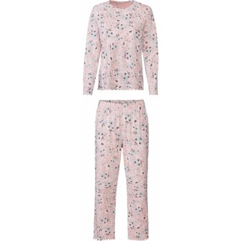 Esmara dámské pyžamo dlouhé růžové s květinami