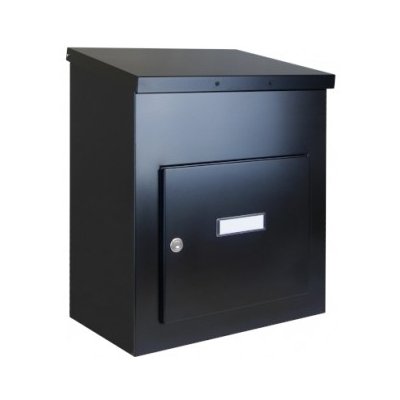 Parcel box (schránka na balíky) výšky 580 mm - nástěnný - RAL 9005 MAT. - ČERNÁ – Sleviste.cz