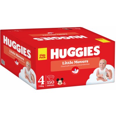 Huggies Little Movers 4 7 - 18 kg 50 ks – Zbozi.Blesk.cz